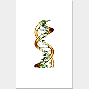 DNA molecule, conceptual artwork (F002/4585) Posters and Art